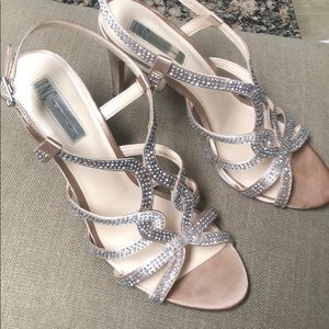 International Concepts Jeweled Strap Heels